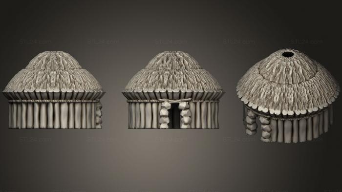 Figurines simple (Goblin Round Hut B, STKPR_0551) 3D models for cnc